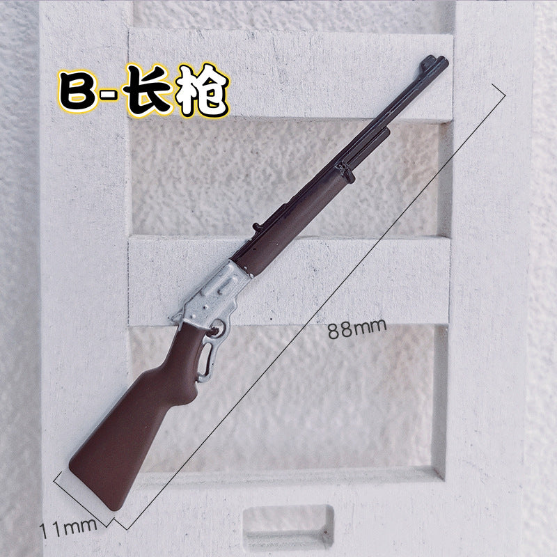 Wholesale Alloy Miniature Vintage Hunting Rifle Toy Gun Model For Dollhouse ama Craft Supply