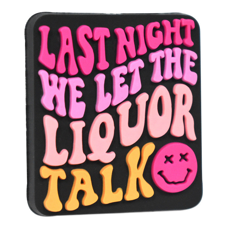 Wholesale Random 100pcs Flower Horror  Phrase Focal Beads