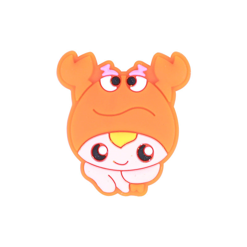 Wholesale 50PCS Twelve Zodiac Silicone Beads