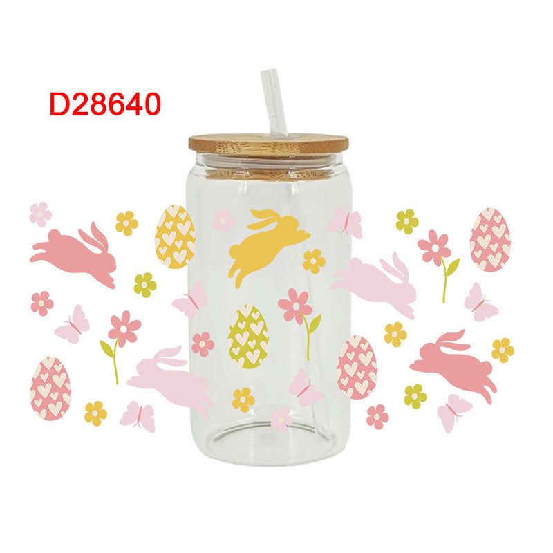 Wholesale Simple pattern 16oz Cup UV DTF Wraps