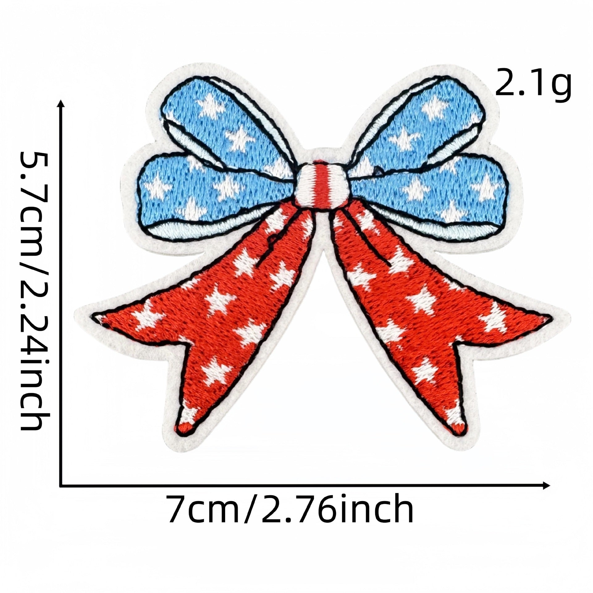 Wholesale Colorful Flag Independence Day Bow DIY patches