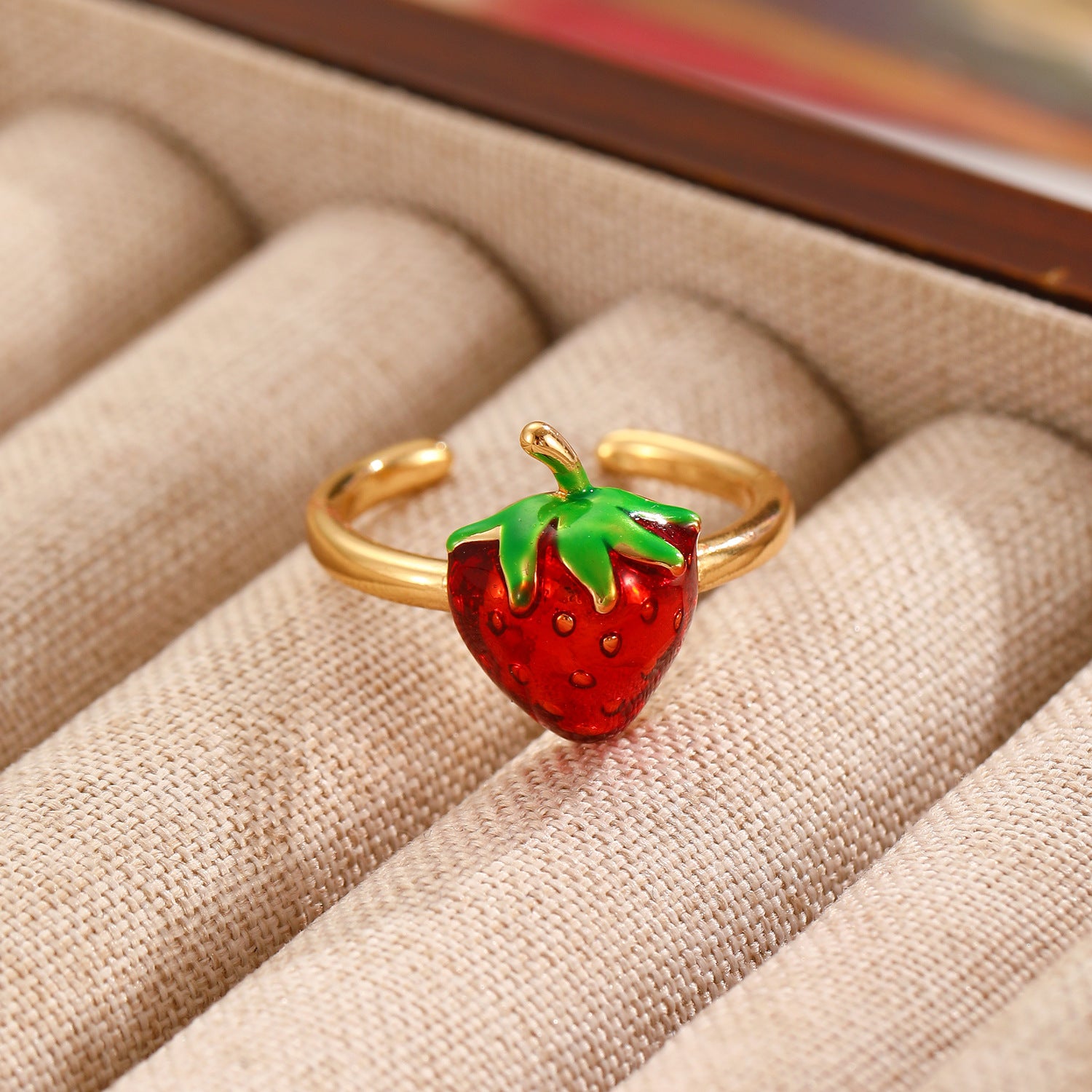 Wholesale Sweet Love Cherry Open Ring