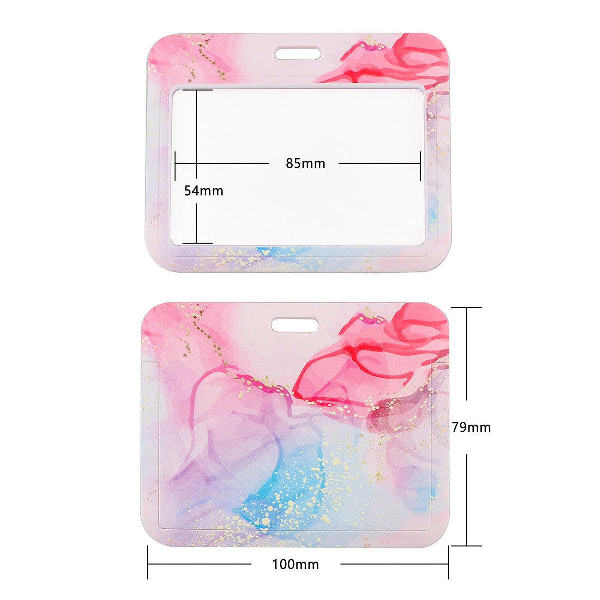 Wholesale Marble Texture Card Holder Lanyard Keychain