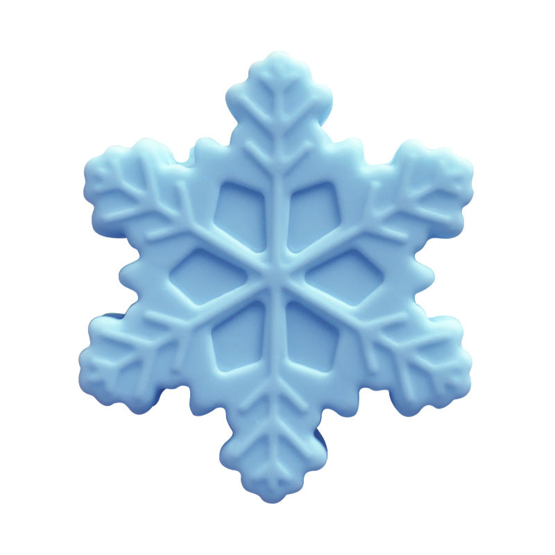 Wholesale 10pcs/pack Snowflake Silicone Focus Beads