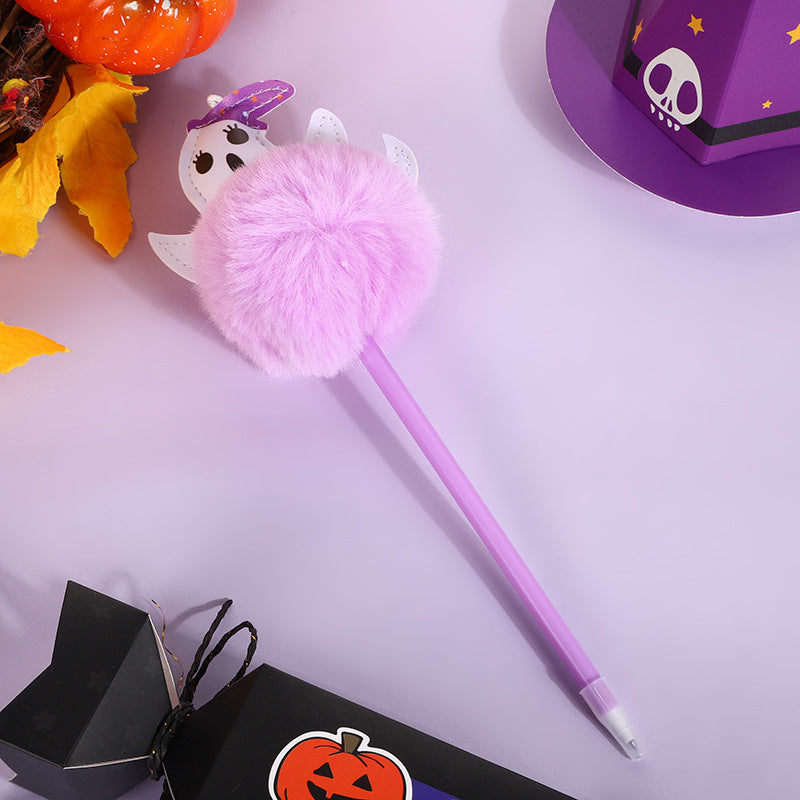 Wholesale Halloween Ghost Hair Ball Ballpoint Pen