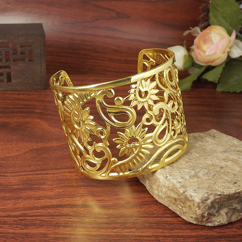 Wholesale Silver Grain Handmade Retro Ethnic Style Bracelet