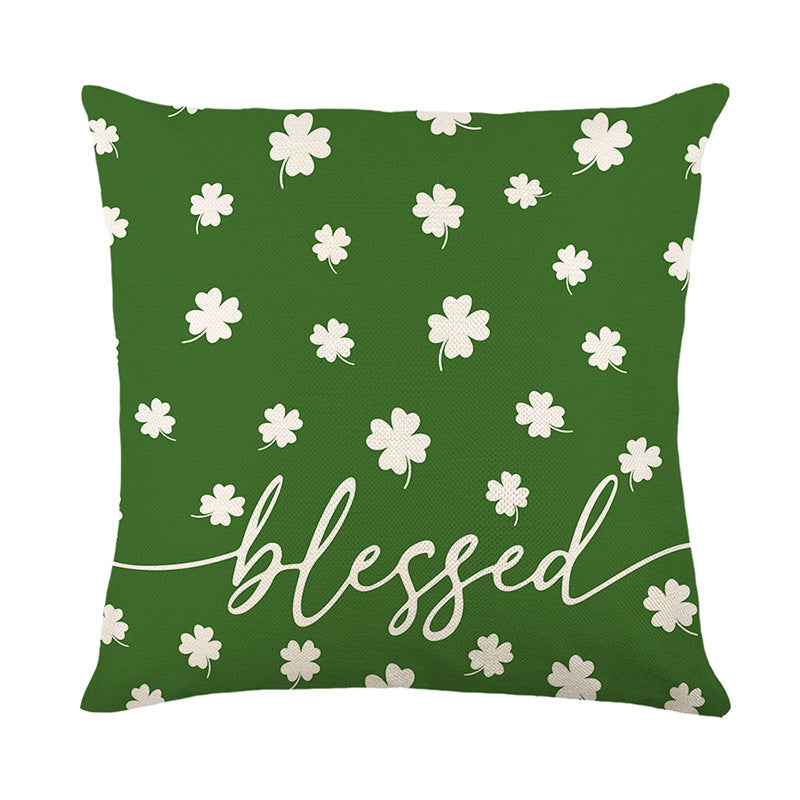 Wholesale of Green St. Patrick's Day Polyester Pillow Covers