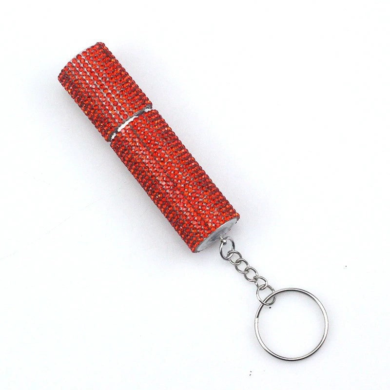 Botella de perfume vacío de diamantes de plástico de 50 piezas de plástico al por mayor