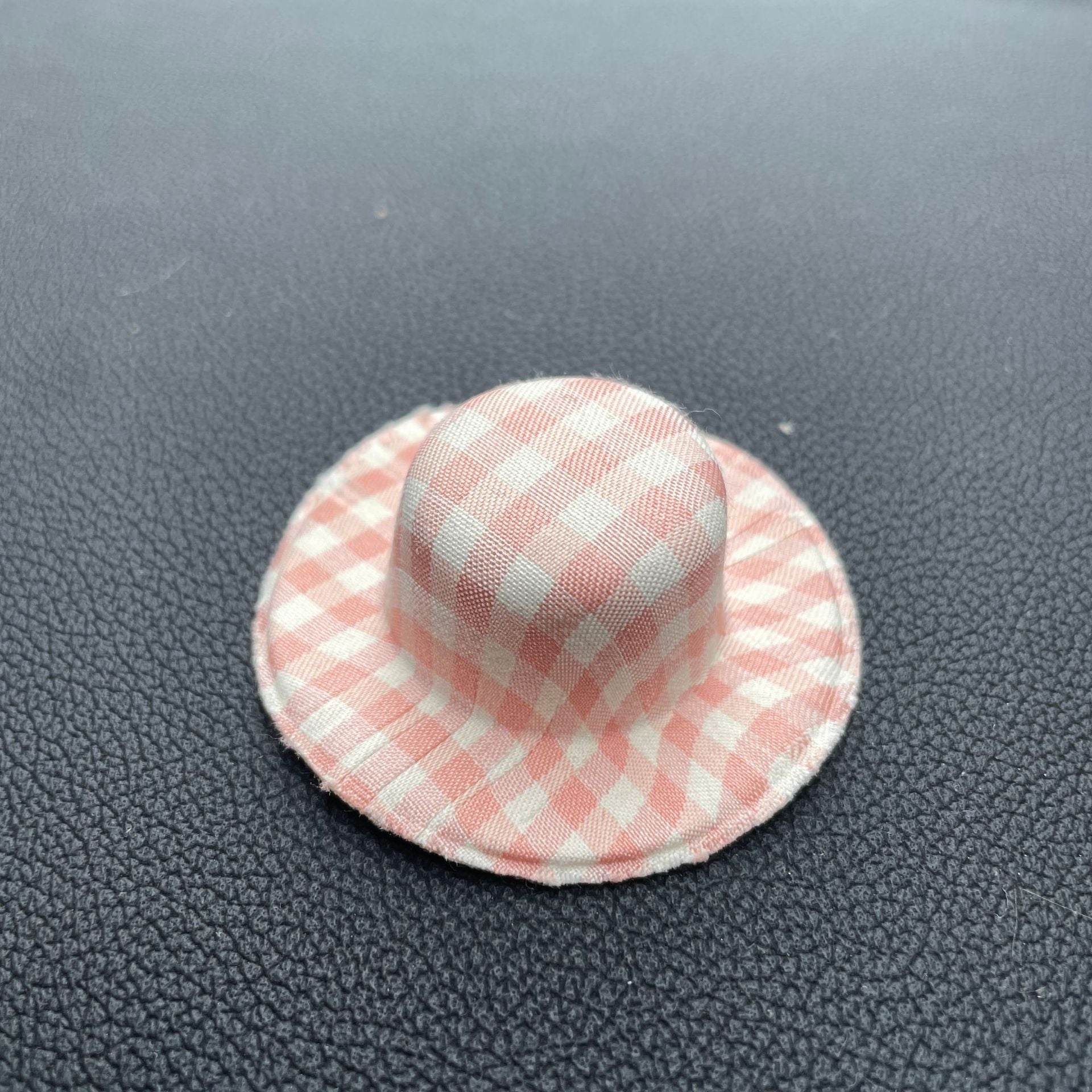 Wholesale Mini bow woven straw hat Doll Accessories