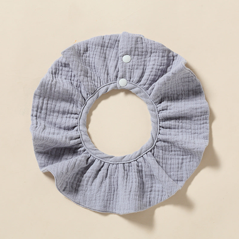 Wholesale Baby Bib 360-degree Bib Pure Cotton 4-layer Gauze Absorbent Bib Children Bib