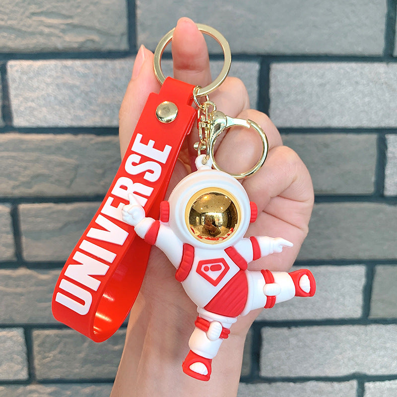 Wholesale Happy Astronaut Astronaut Silicone Keychain