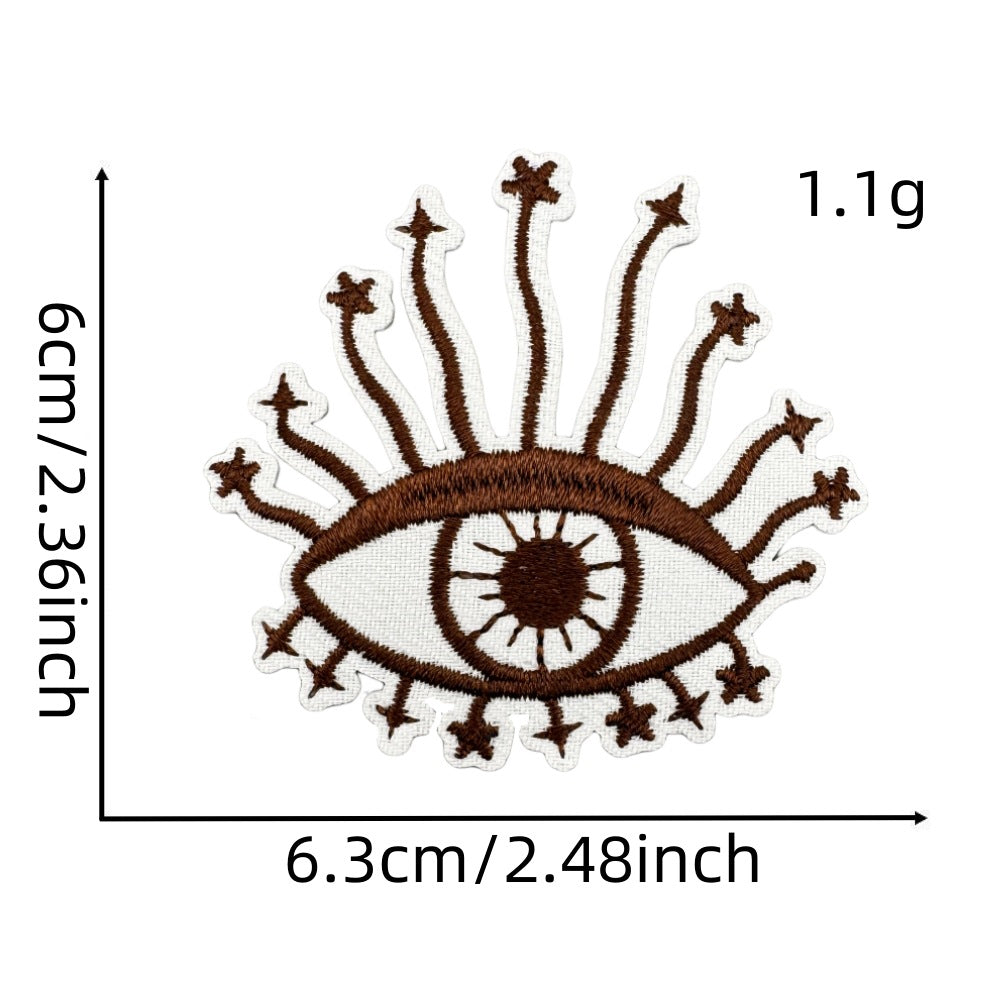 Wholesale Bohemian Chic Embroidered Iron On Patches Polyester Decorative Applique For Coats And Trench Coats