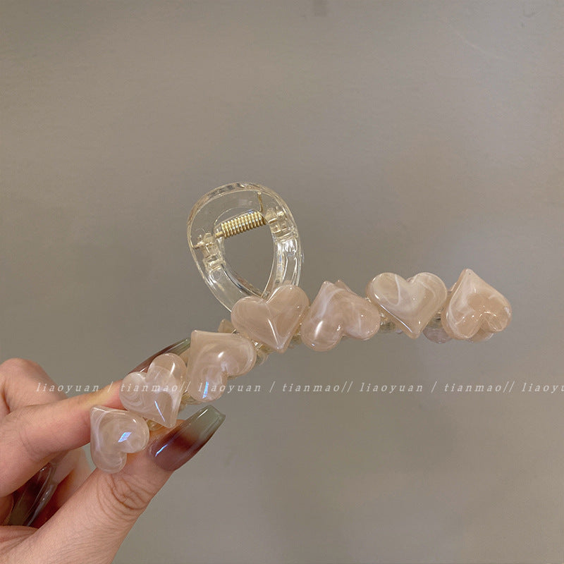 Wholesale Jelly Color Love New Summer Acrylic Hair Clips