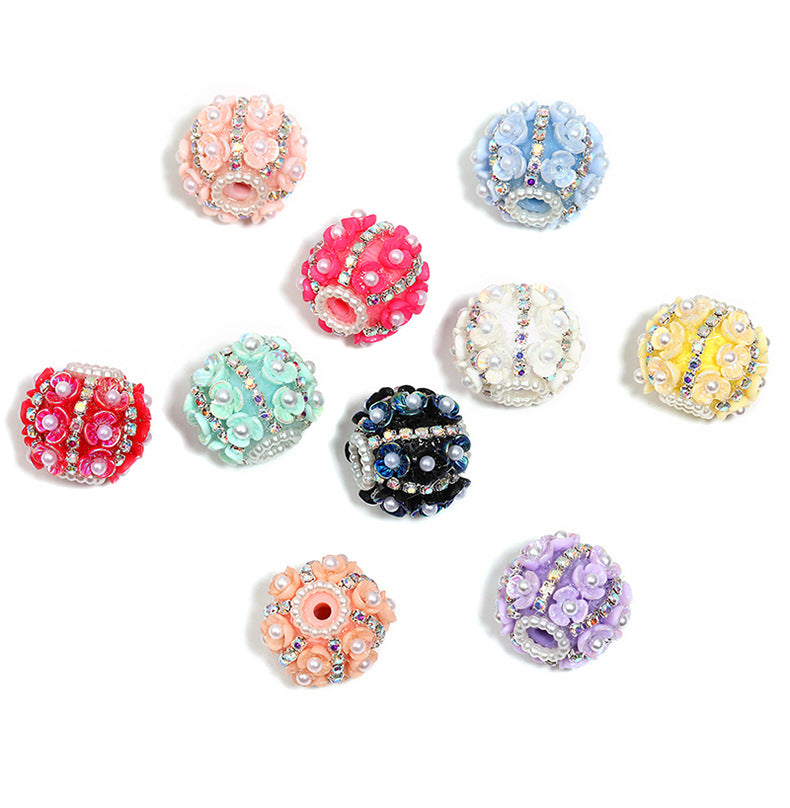 Wholesale 10pcs/pack Heavy industry pearl drill ball straight hole DIY beading