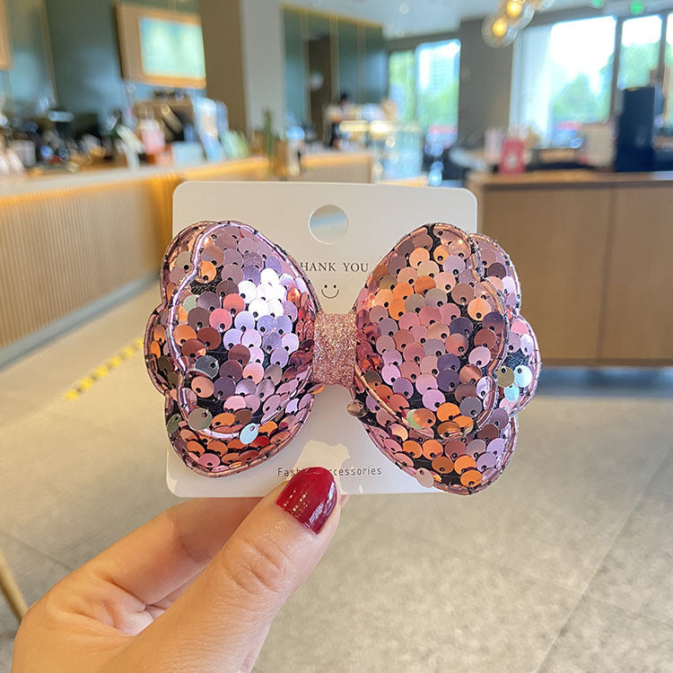 Central de pelo de arco de lentejuelas al por mayor