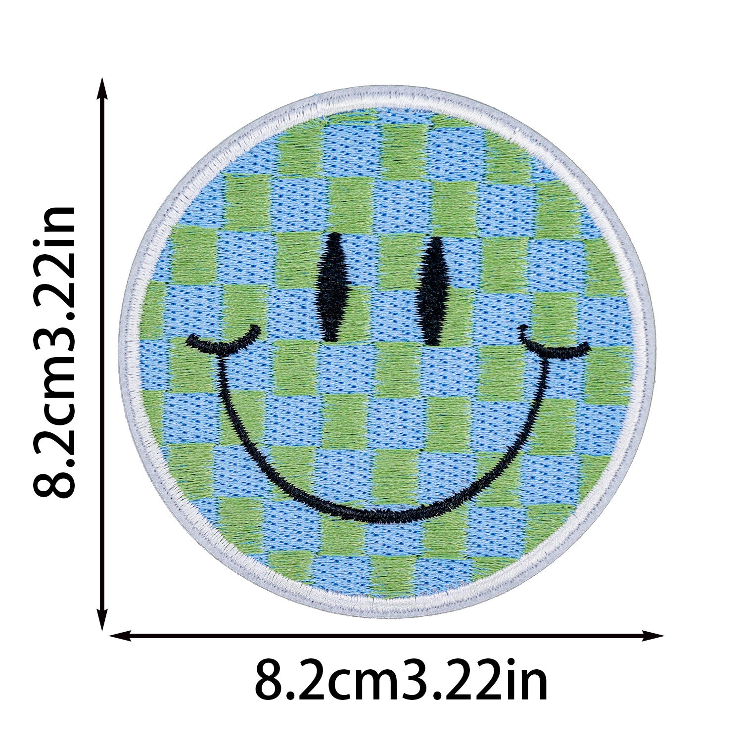 Wholesale Smiley Face Embroider Cloth Stickers Cartoon Round Embroider Stickers