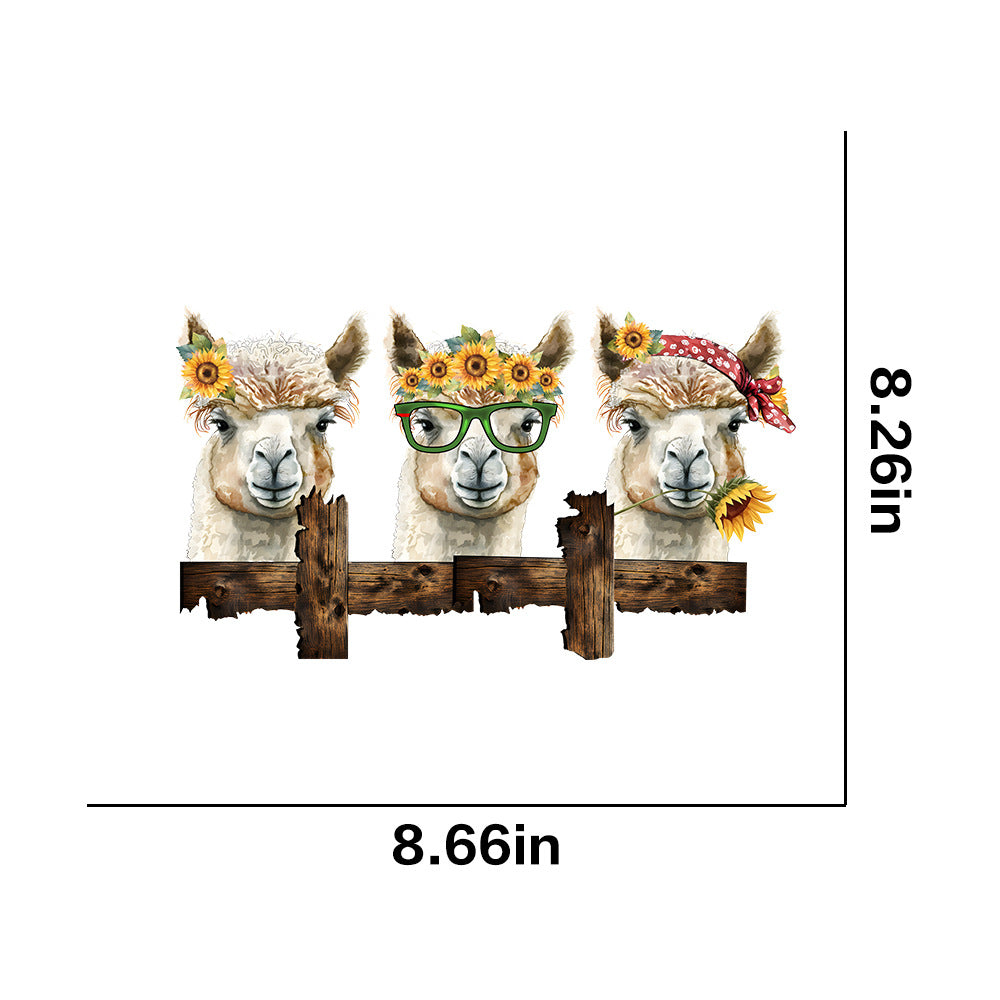 Wholesale Farm animals chickens pigs flowers UV DTF Ready to Press Transfers Wraps