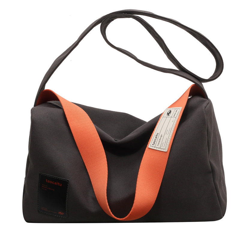 Wholesale Contrast canvas crossbody bag