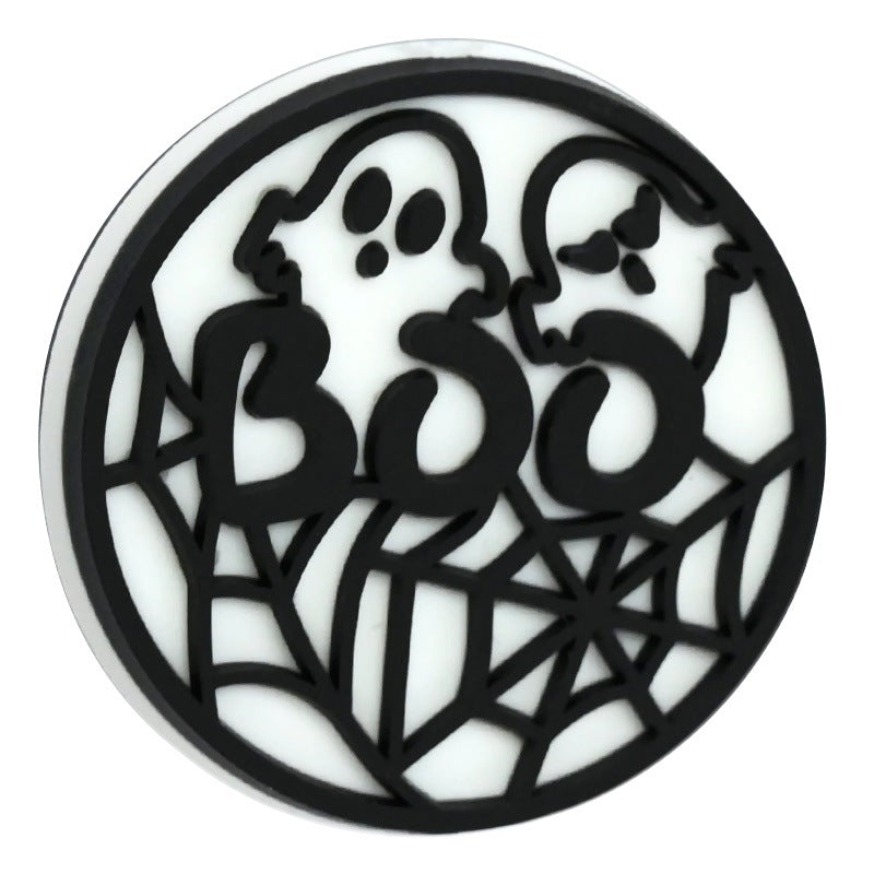 Wholesale Random 100pcs/pack  Cartoon Halloween Series PVC Soft Focal Beads