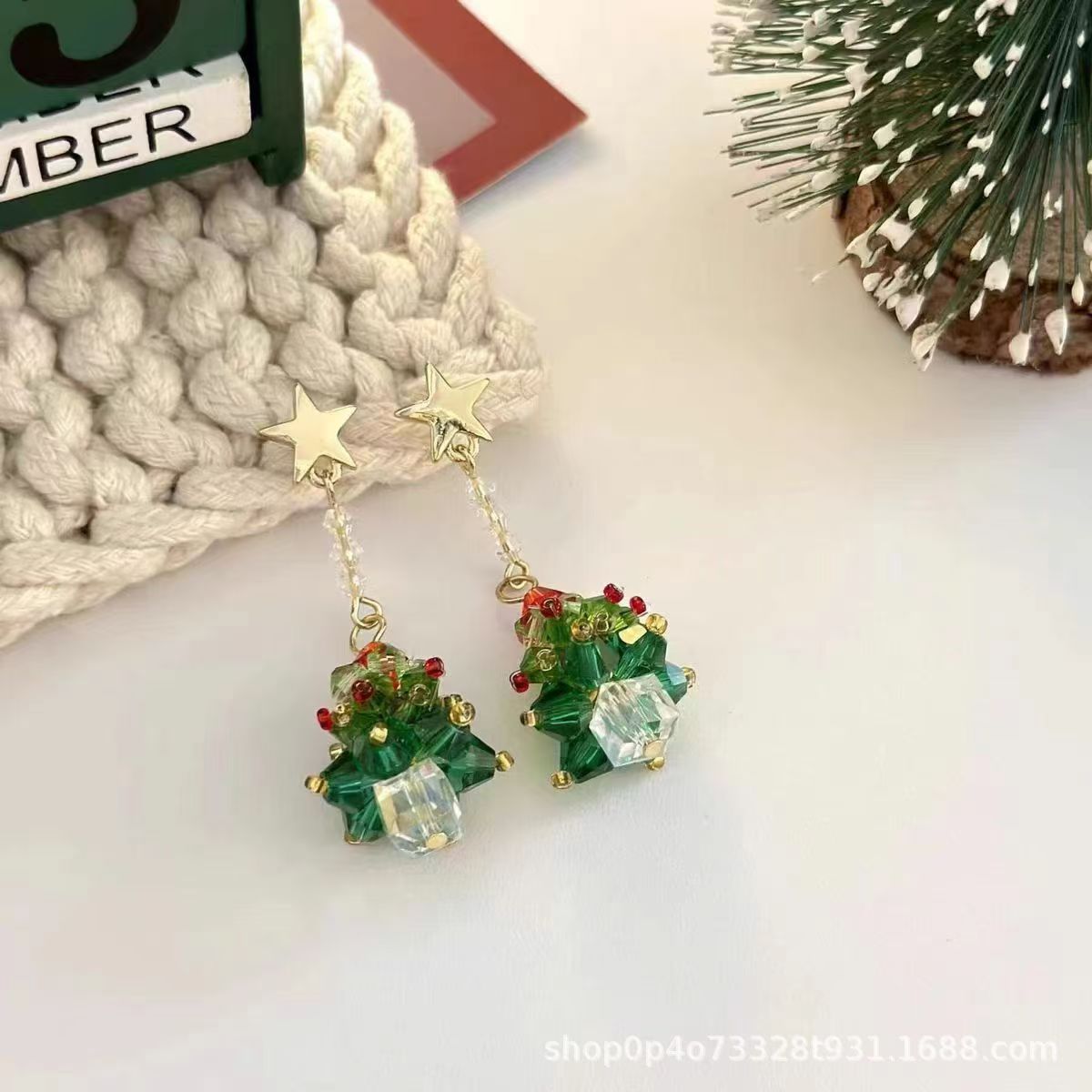 Wholesale Christmas Series Climbing  Earrings