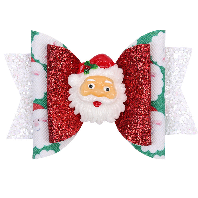 Wholesale 3pcs/pack Christmas Series Bow Hairpin