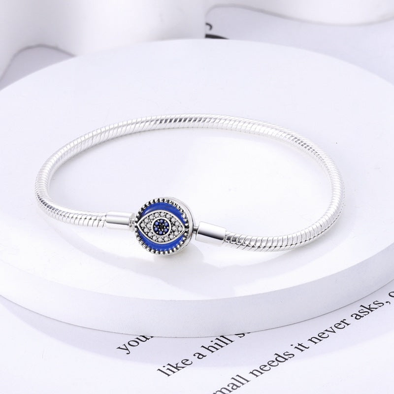Wholesale Palm Eye Snake Bone Chain Silver plated Bracelet