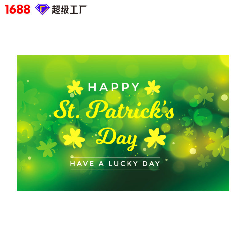 Wholesale St. Patrick's Day Background Cloth Decorations