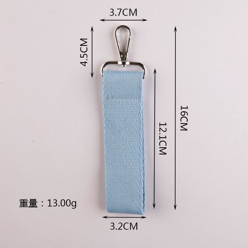 Wholesale Korean version ins style pure color canvas keychain