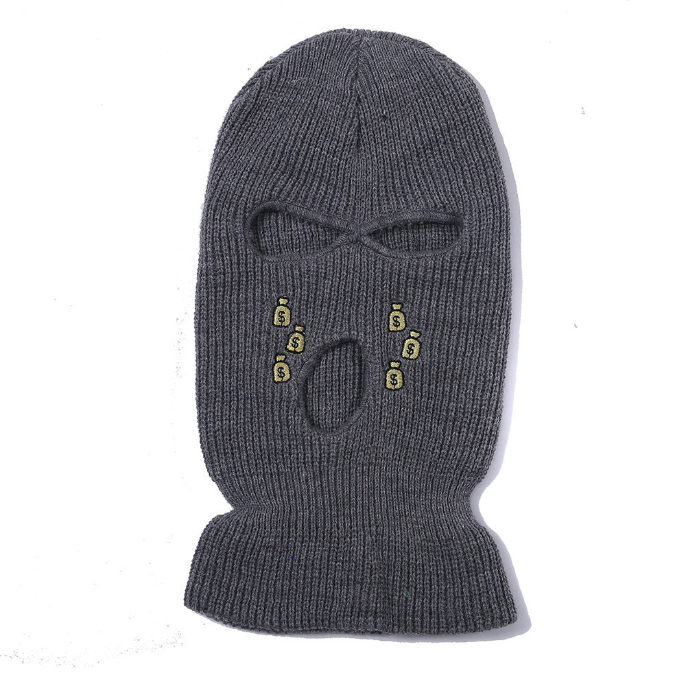 Wholesale Batch Winter Three Hole Hat Money Tears Knitted Hat