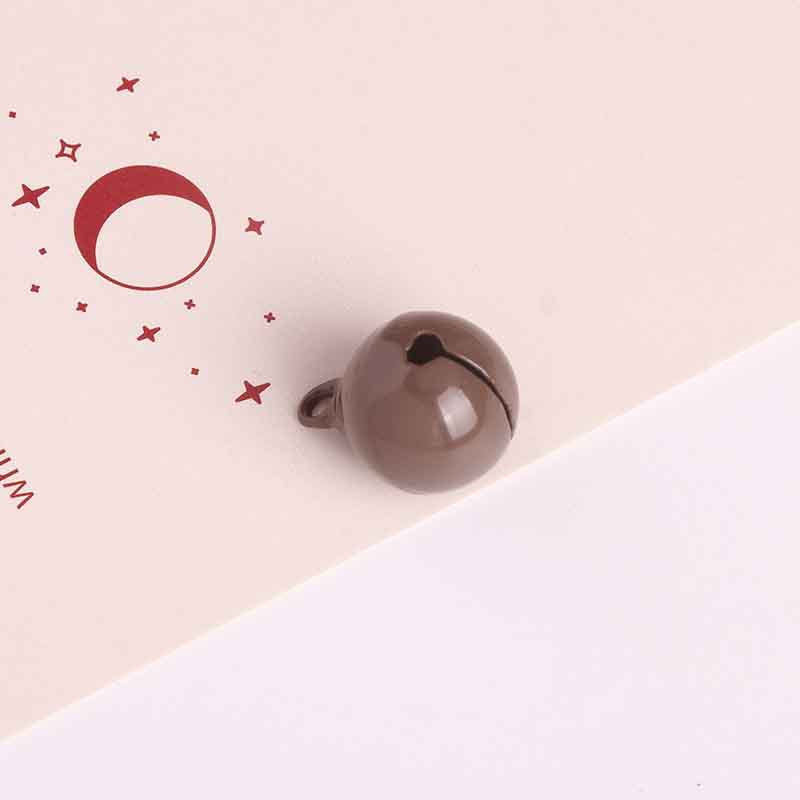 Wholesale DIY 14mm Candy Color Metal Paint Bell Keychain Accessories