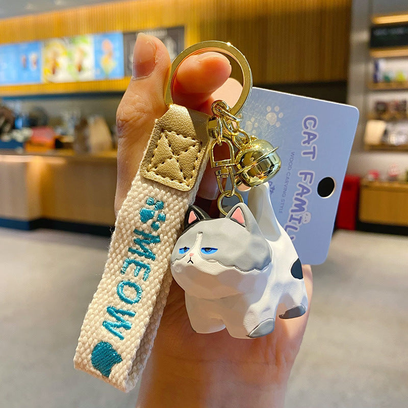 Wholesale Cat Standing Resin Keychains