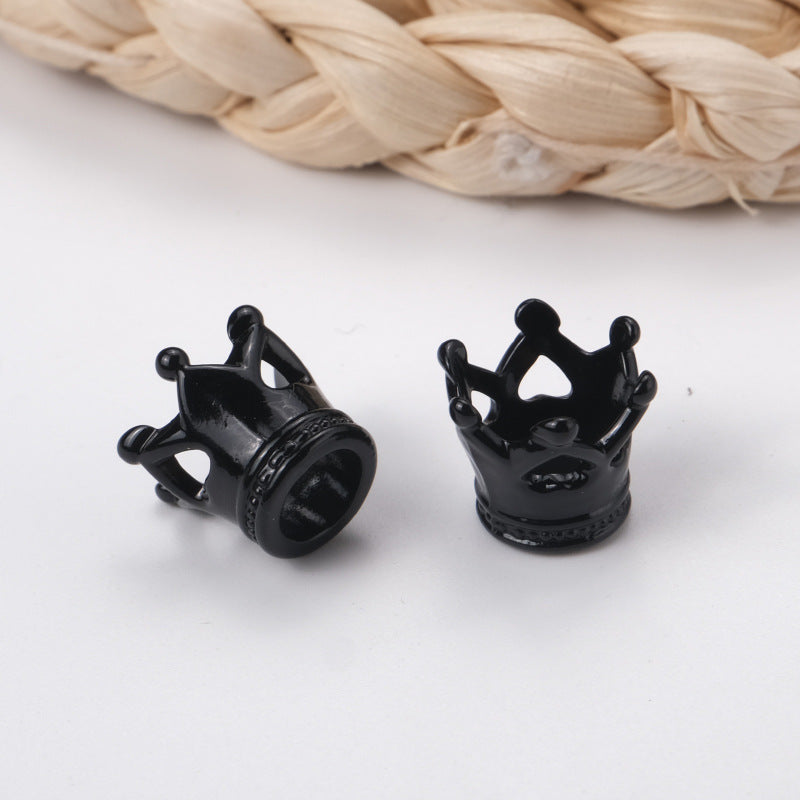 100 ピース/パックカラークラウン穴あき漫画アクリルジュエリーアクセサリービーズの卸売