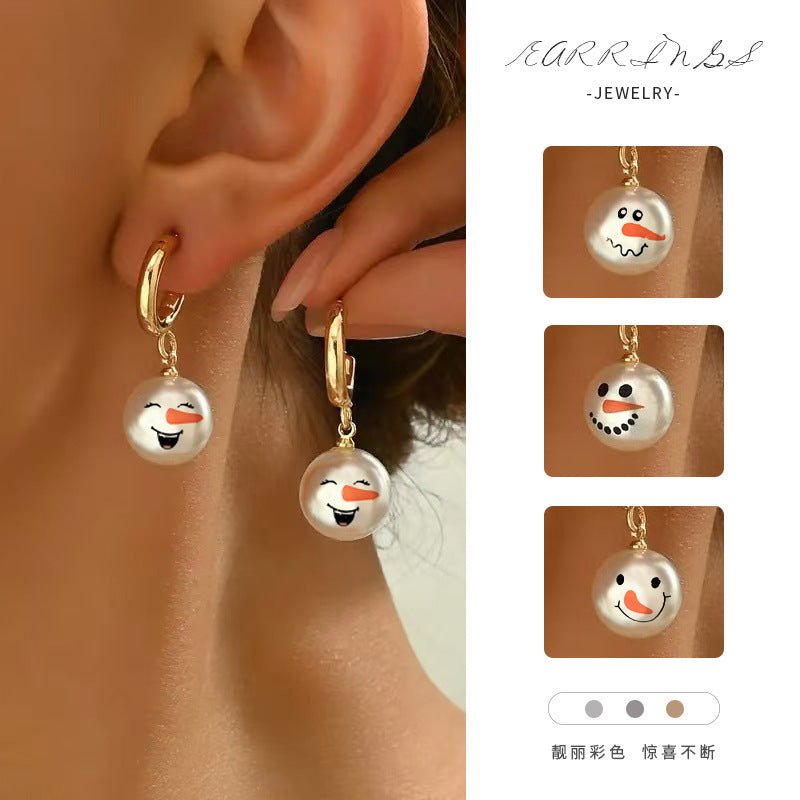 Wholesale Christmas snowman earrings