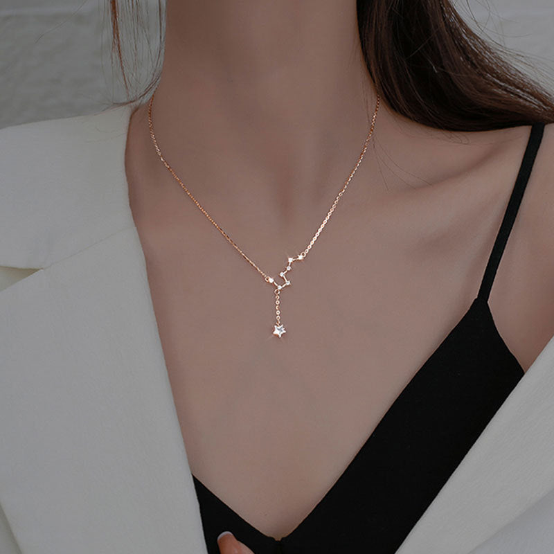 Wholesale 925 Silver Beidou Seven Star Necklace