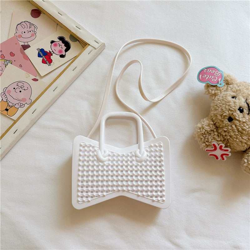 Wholesale Woven Hollow Out Mini Kids Cute Butterfly Bags