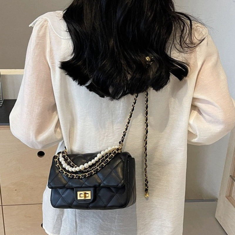 Wholesale Diamond Embroidery Chain Single Shoulder Underarm Small Square Bag