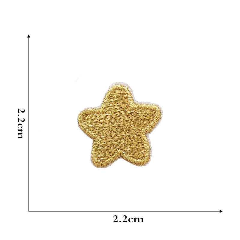Wholesale Cute cartoon rainbow five-pointed star embroidery DIY patches