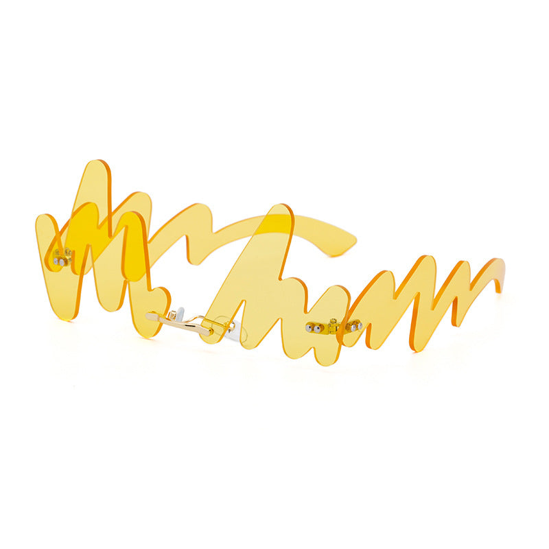 Wholesale Irregular Wave PC Sunglasses