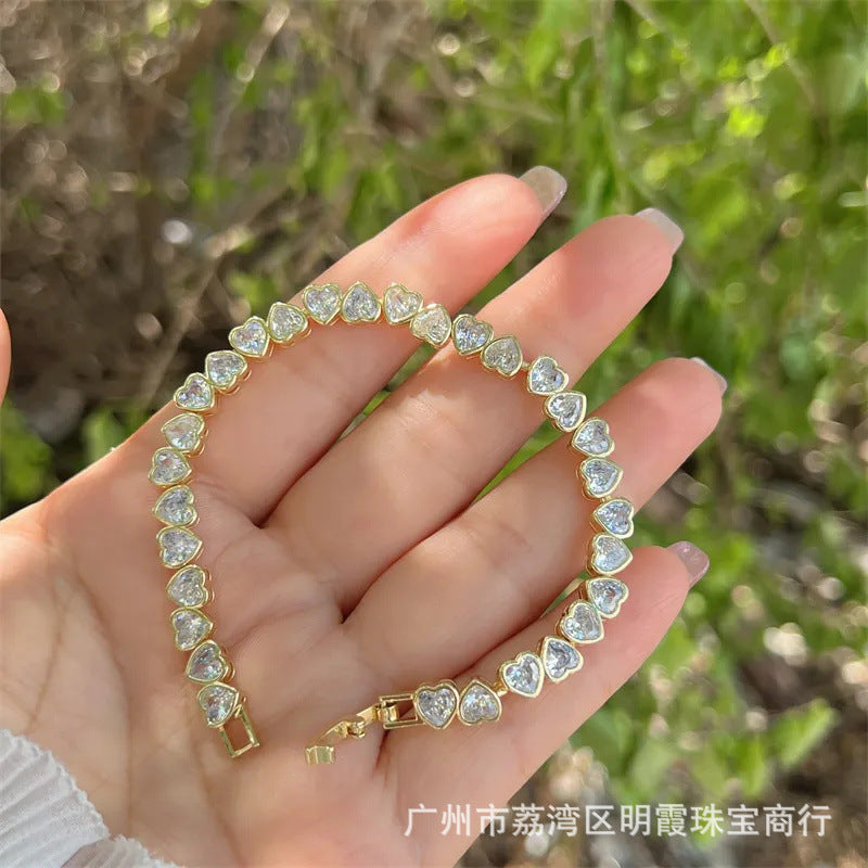 Wholesale Diamond Encrusted Zircon Bracelet
