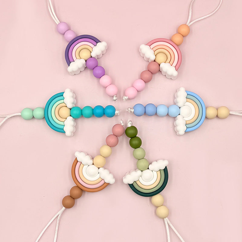 Wholesale Silicone Loose Beads 3D Rainbow Cartoon Style For DIY Jewelry Accessory Making