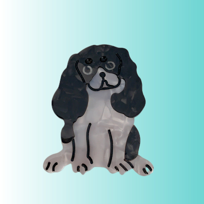 Wholesale Fun Dog Acetate Duckbill Clips