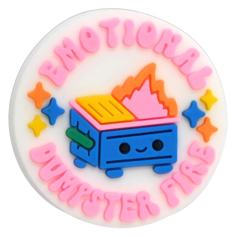 Wholesale Random 100pcs Color Inspirational Phrase Series Focal Beads