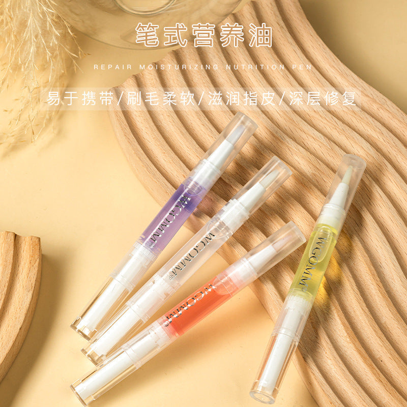 Wholesale Nail art nail edge nutrition oil pen nail edge oil pen anti-barb exfoliation nail oil transparent nail nutrition pen
