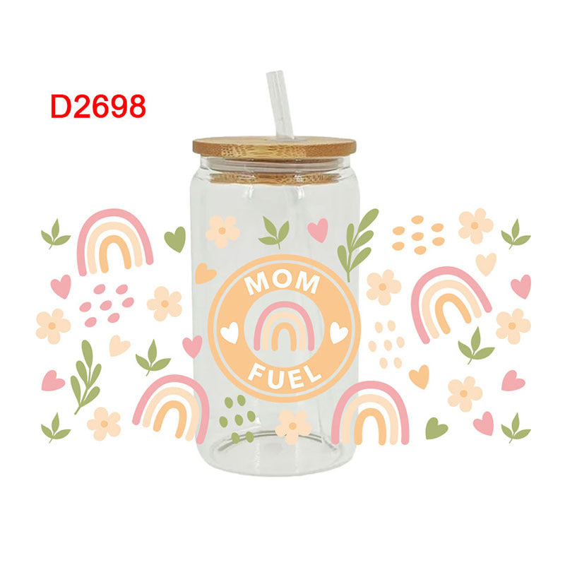 Wholesale colorful butterfly 16oz Cup UV DTF Wraps