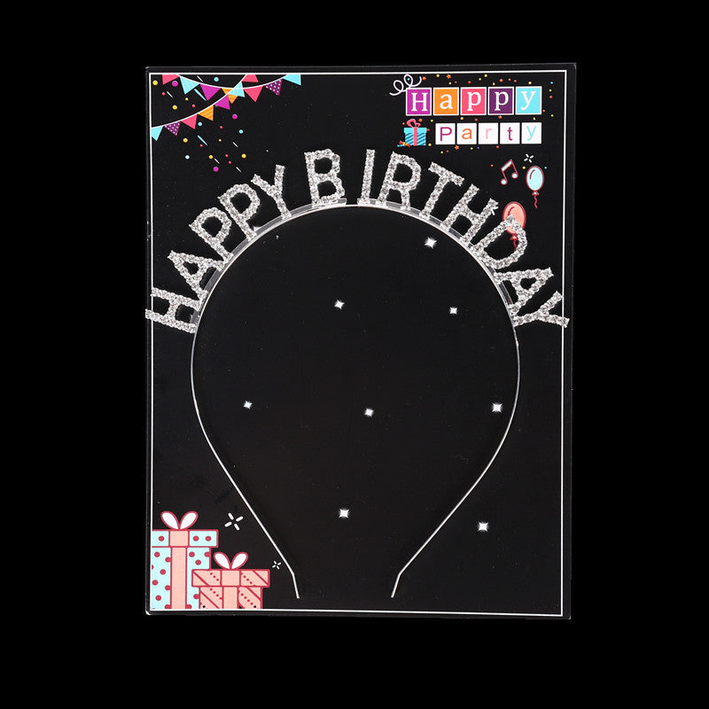 Wholesale Wholesale happy birthday birthday party headdress headband