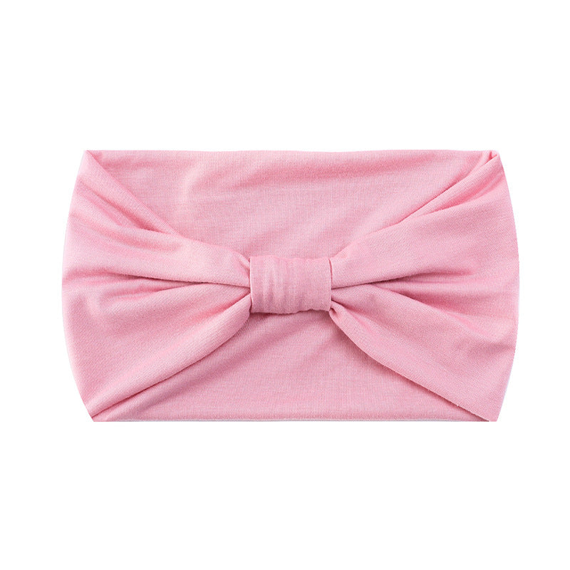 Wholesale Solid color elastic wide brim yoga sweat-absorbent headband