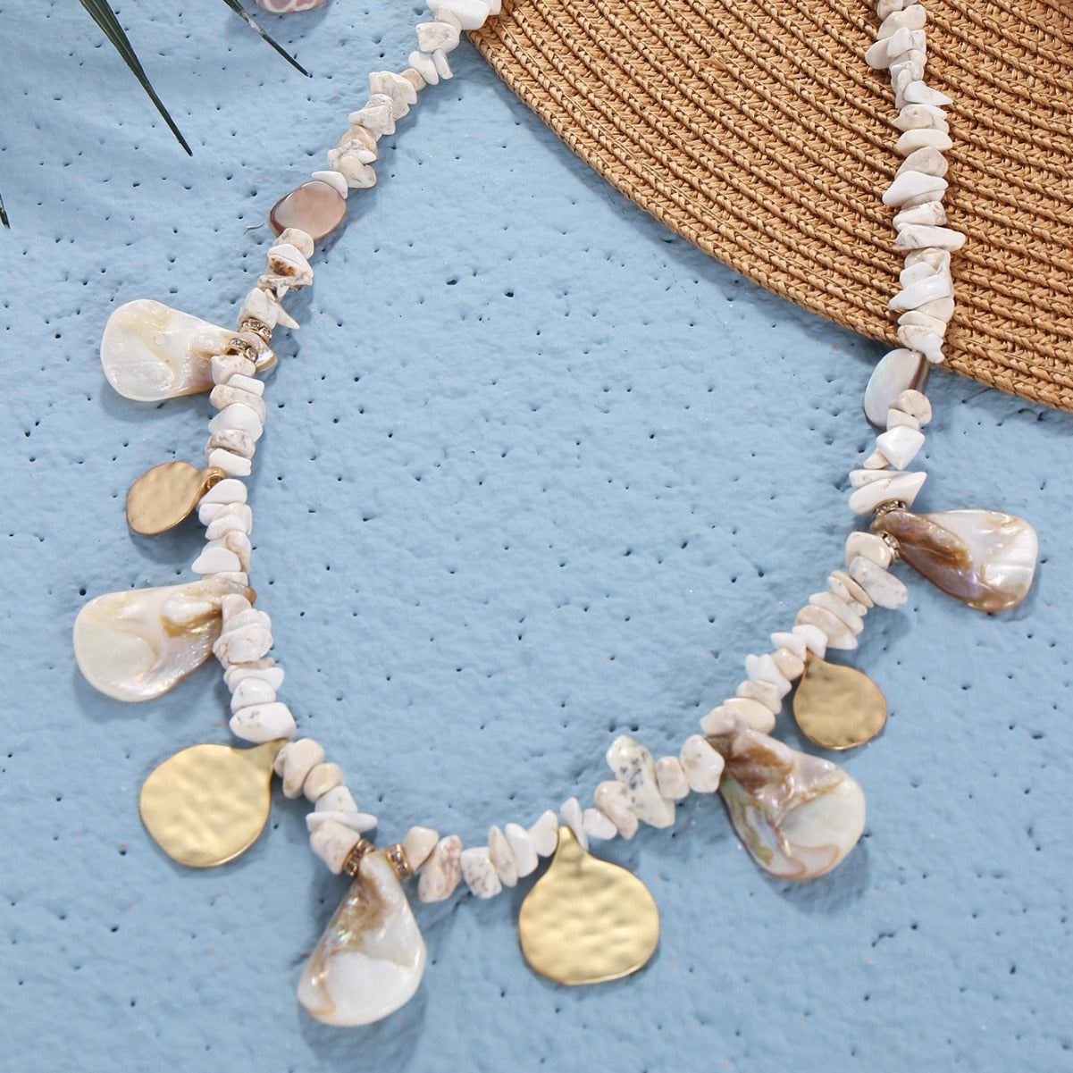 Wholesale Bohemian Seaside Holiday Style Beach Shell Pendant Beaded Necklace