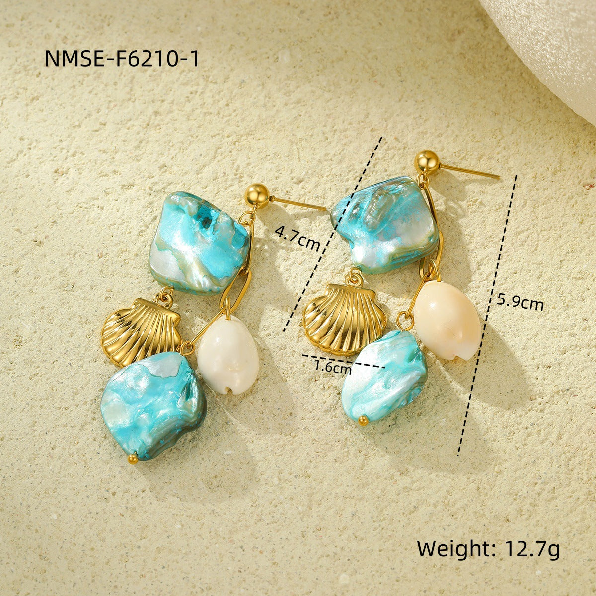Wholesale Ocean Series Holiday Style Necklace Bracelet Earrings Summer Jewelry