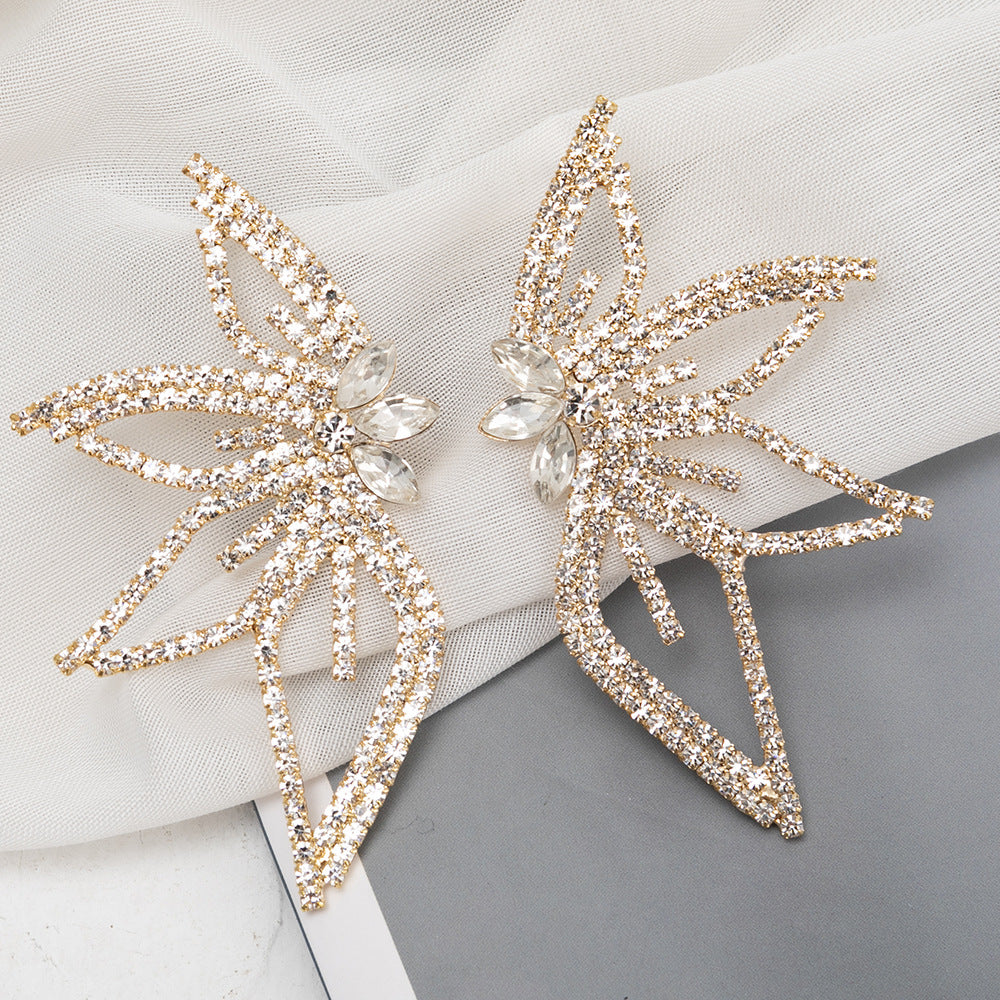 Wholesale Seahorse Shape Star Rhinestone Tassel Butterfly Earrings
