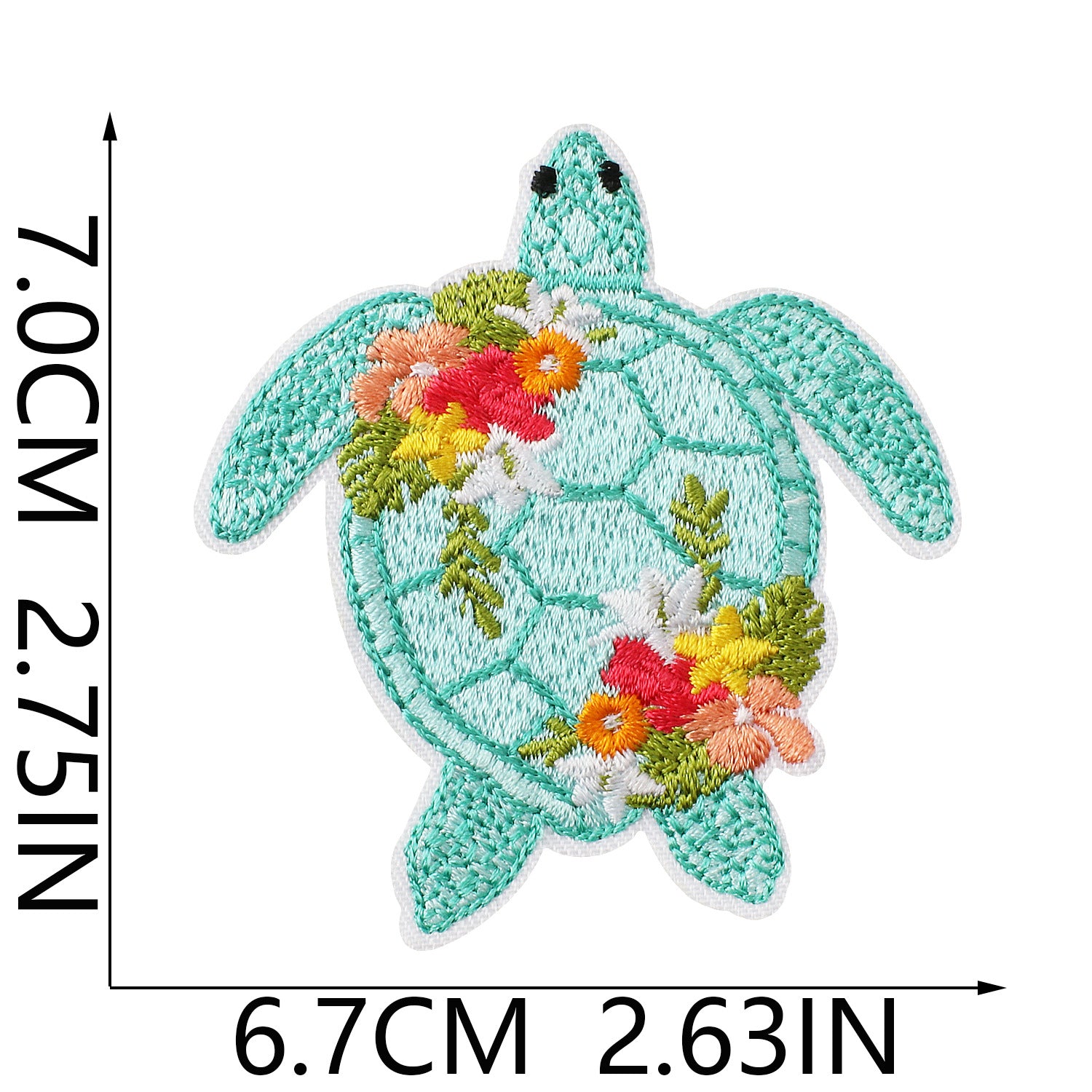 Wholesale Chic Beach Vacation Embroidered Iron On Patches With Sunflower Dolphin And Turtle Motifs For Clothing Bags And Everyday Decor